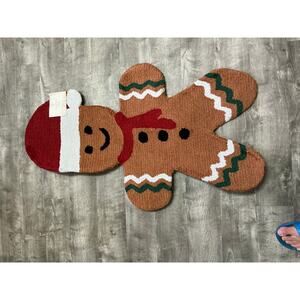 4ft Holiday Gingerbread Man Rug